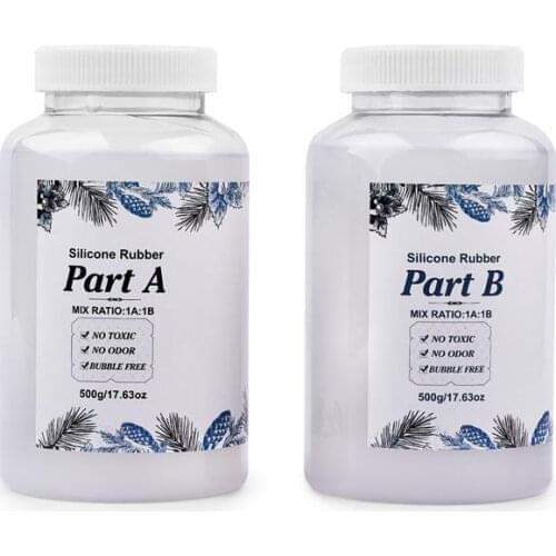 200g/500g/1000g epoxy resin glue AB 1:1 fast curing glue resin mold make Silicone Kit large capacity transparent