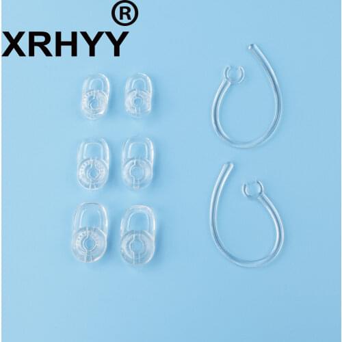 SET 6pcs SML Earbuds 2pcs Earhooks for Plantronics Voyager Edge Mobile Bluetooth Wireless Headset Earloops Earclips