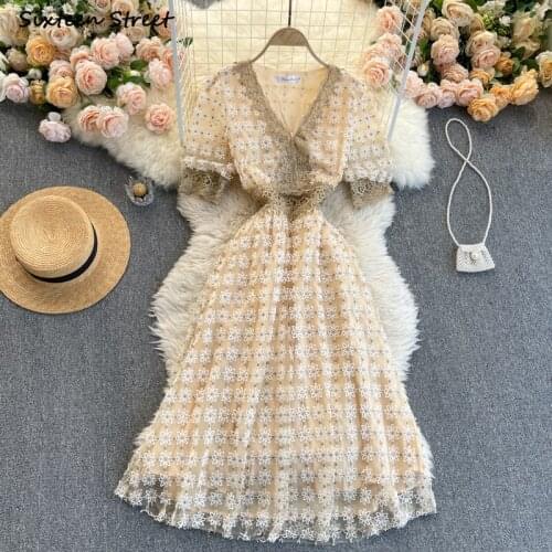 Embroidery Lace Evening Dresses for Woman Apricot V-neck Elegant Party Maxi Dress Woman Clothing Runway Long Dress Black