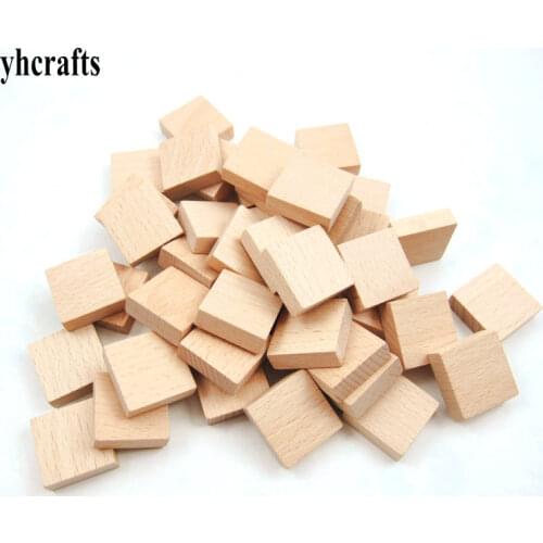 50PCS/LOT.2.7x2.7x0.9cm wood block Solid wood cube Early educational toys Assemblage block Match toys Kindergarten crafts OEM