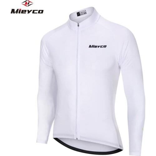 White Cycling Jersey Man Mountain Bike Clothing Quick-Dry Racing MTB Bicycle Clothes Uniform Breathale Cycling Clothing Wear