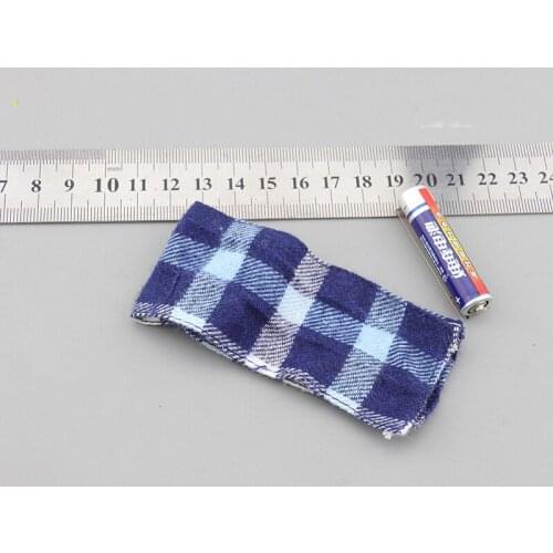 1/6 Scale D80149 Male Checker Scarf Model for 12''Body DIY Accessories