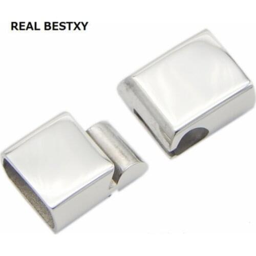 REAL BESTXY 10pcs/lot Fashionable decorative flat rectangular magnet clasps, decorative jewelry clasps