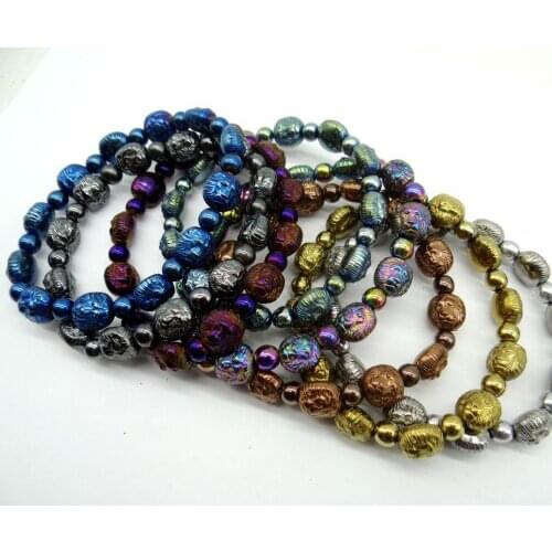 Natural stone Quartz crystal Titanium Hematite stone charms Gem pendant Jewelry Making necklaces Bracelet Accessories A1