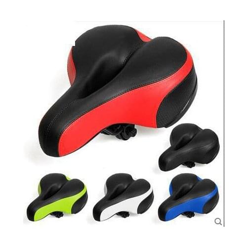 Newest 6 colors Mountain bike soft thicken widen Upgrade suspension ball saddle big ass bicycle front seat mat MTB Free shipping