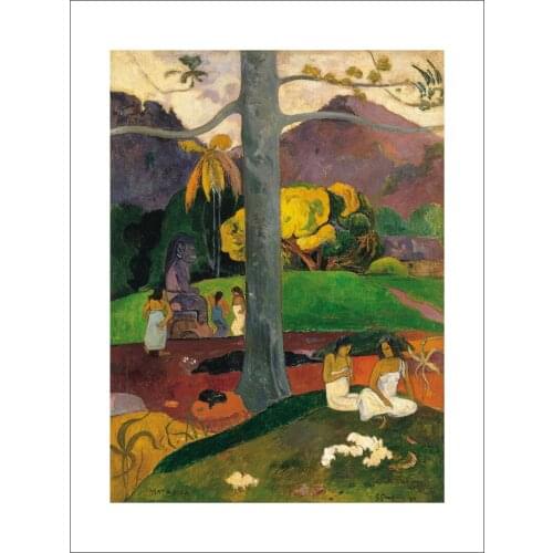 Landscape canvas painting scenery picture impressionism masterpiece poster home art Mata Mua In Olden Time 1892 By Paul Gauguin
