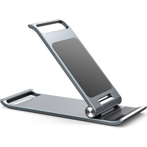 Cell Phone Stand Aluminum Alloy Fully Foldable Adjustable Phone Tablet Holder Cell Phone Stand Accessories