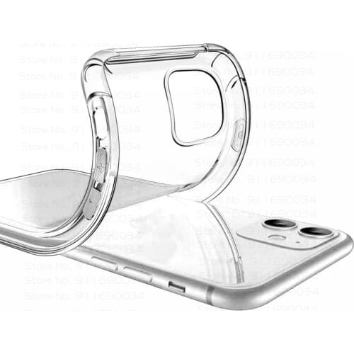 Shockproof Phone Cases For iPhone 11 Pro X Xs Max 12 Transparent Silicone Case For iPhone 7 8 6 Plus SE 2020 XR Case Back Cover