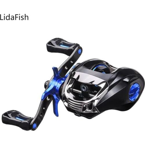 LidaFish Drag Power 8kg Baitcasting Reel 12+1BB 201g Ultra-light Lure Fishing Reel Saltwater Carp wheel