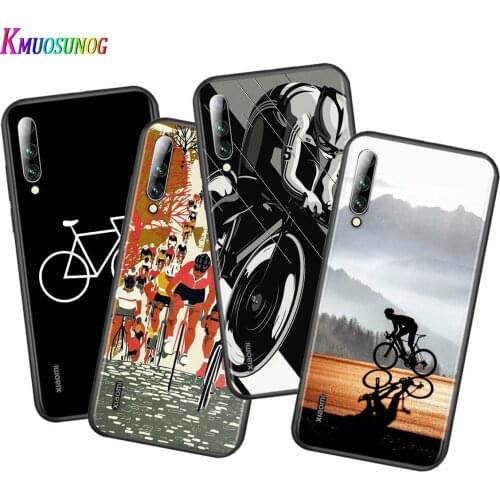 Silicone Cover BIKE CYCLING for Xiaomi Mi 10 9T CC9 Pro Note 10 9 SE 8 A3 A2 A1 Lite Play Mix 3 Black Phone Case