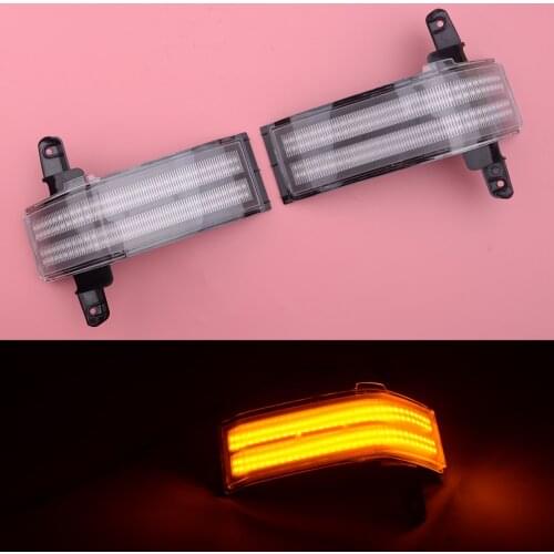 LED Dual-Row Strip Side Rearview Mirror Turning Marker Light Lamp 12V Fit For Chevrolet Silverado GMC Sierra 2016 2017 2018 2019