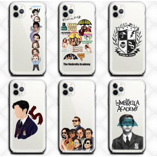 The Umbrella Academy Phone Case Clear for iphone 12 11 Pro max mini XS 8 7 6 6S Plus X 5S SE 2020 XR cover