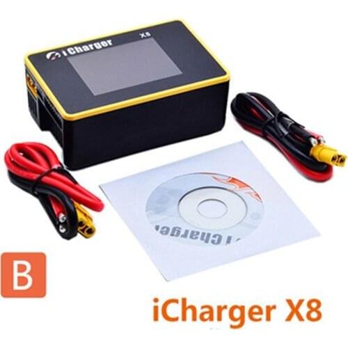 ICharger X8 1100W 30A DC LCD Screen Smart Battery Balance Charger Discharger for 1-8s LiPo/Lilo/LiFe/LiHV Battery RC Drone Model