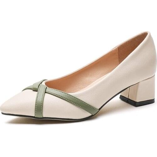 Pointed Small High-heeled Shoes Women 2019 Summer New Wild Heel Thick With Summer Models Autumn Autumn Womens Tide Shoes