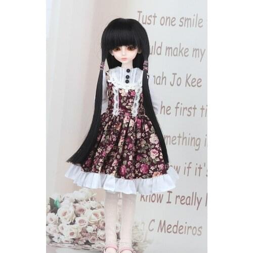 1/4 1/6 Bjd doll dress sd doll girl female fashion beautiful floral print dress accessories
