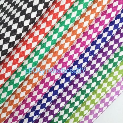 1PC 21X29CM Chunky Glitter Leather, Diamonds Printed Glitter Leather Sheets For Making Bows LEOsyntheticoDIY T500