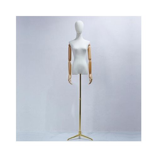 3style Wood Hand Color Female Full Head Mannequin Body Stand Wedding Dress Sewing Base Flexible Women,Adjustable Rack 1PC D399