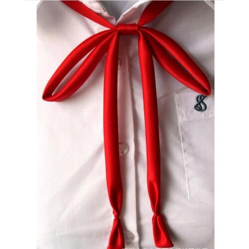 50pcs/lot! Cute Womens Pure Color School Girls JK Uniform Tie Students Necktie new
