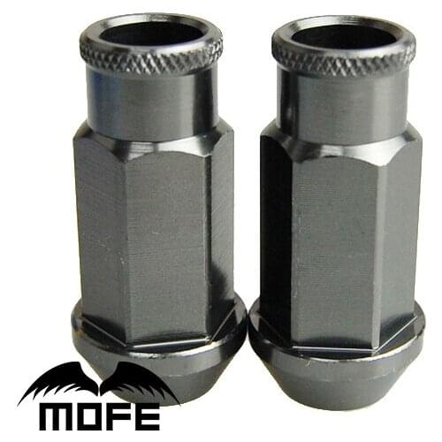 Mofe Racing Light Weight 20PCS/SET Aluminium Racing Car D1 -SPEC Wheel Lug Nuts M12 * P1.5 Titanium