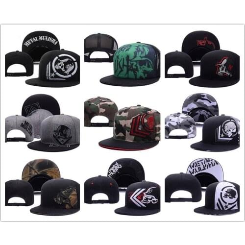 Unisex Letter Embroidery Baseball Cap Women Outdoor Sports Sun Flat Hat Men Fashion Metal Mulisha Hip Cosplay Cotton Unisex