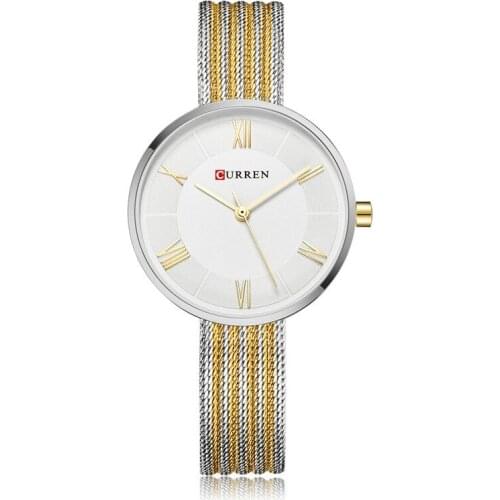 CURREN 9020 Ladies New Design Business Minimalist Stainless Steel Brand Luxury Fashion Bracelet Watch Quartz Wrist Watch