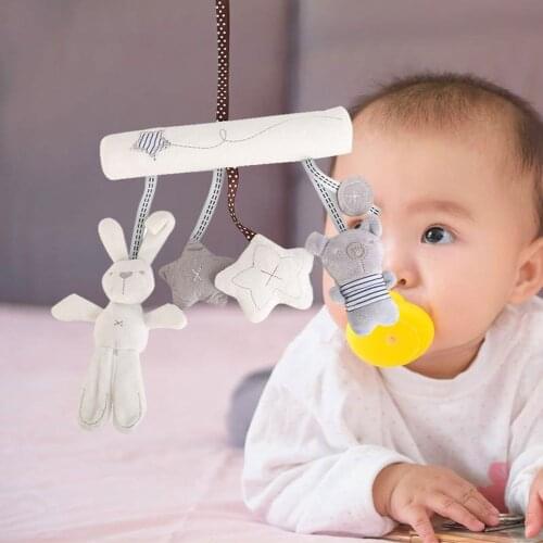 Baby Rattles Crib Mobile Toy Rotating Hanging Bed Bell Infant Musical Box Decor Accessory игрушки для детей brinquedos juguetes