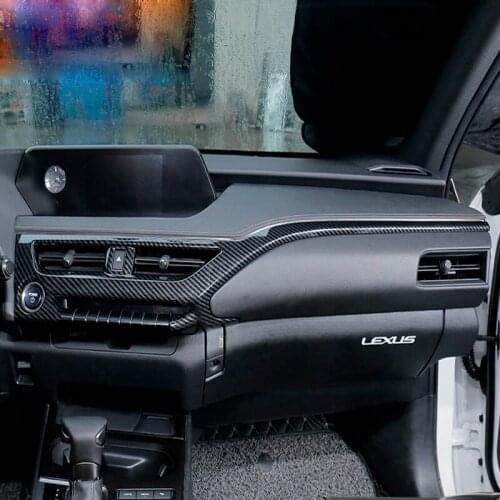 For Lexus UX 200H 250H 260H 2019 2020 Car Cover Inner Control Trim ABS/Carbon Fiber Middle Air Conditioning Switch Outlet Vent