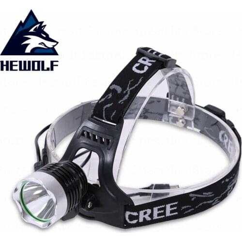 Hewolf Outdoor LED Headlamp T6 Head Flashlight Bicycle Lamp Head Forehead Lamp Camping Fishing Headlight Battery Or Charger