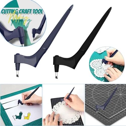 Craft Cutting Tool 360 Degree Rotating Utility Knife Paper Carving Scrapbooking Paper Hand-Held Engraving Pen Art Craft DIY
