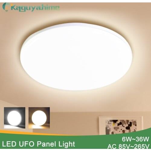 Kaguyahime LED Ceiling Light Down Light 85-265V Surface Mount Panel Lamp 6W 13W 18W 24W 36W Modern UFO Lamp For Home Decor Light