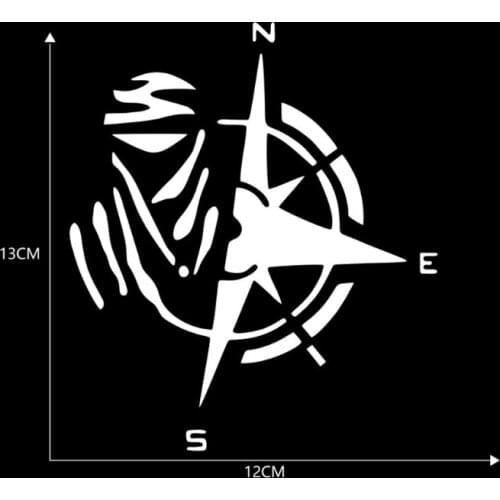 Creative Design Mountain Compass Car Stickers Funny Vinyl PVC Car-Styling Decals D7YA