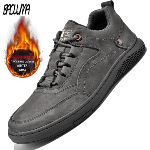 Mens Shoes Genuine Leather Shoess Loafers Luxury Sneakers Trend Men Shoes Outdoor British Autumn Spring Men Sneakers Moccasins