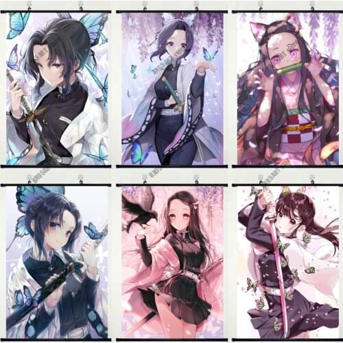 Canvas Painting Wall Art Anime Poster Demon Slayer Posters and Prints Room Decor Pictures for Living Nordic Home Decoration