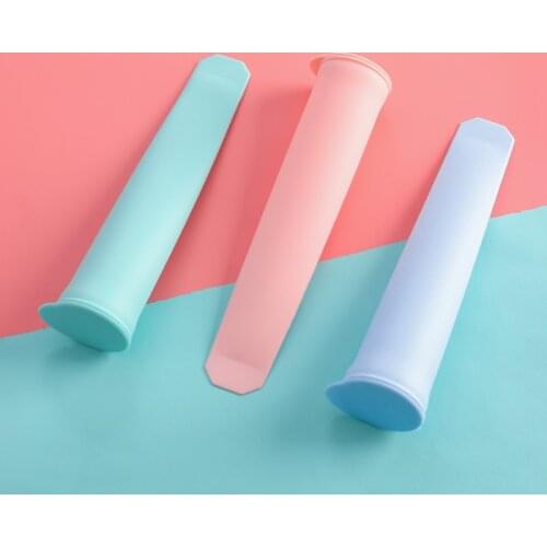 New Food Grade Silicone Ice Tube Mold Summer Ice Cream Ice Maker Handheld Popsicle Mold Tray Silicon For Ice Cream Dropshipping