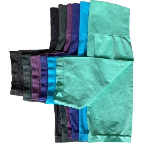 2020 Latest Womens High Waist Yoga Short Abdomen Control Training Running Yoga Shorts Leggings For Fitness Running Shorts