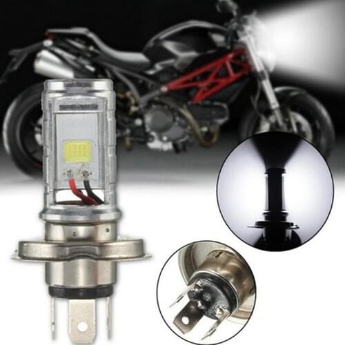 New Universal 1PCS 12W H4 Motorcycle LED Headlights COB Bulb Lamp Hi/Lo Beam Headlights Headlamp Front Light Bulb