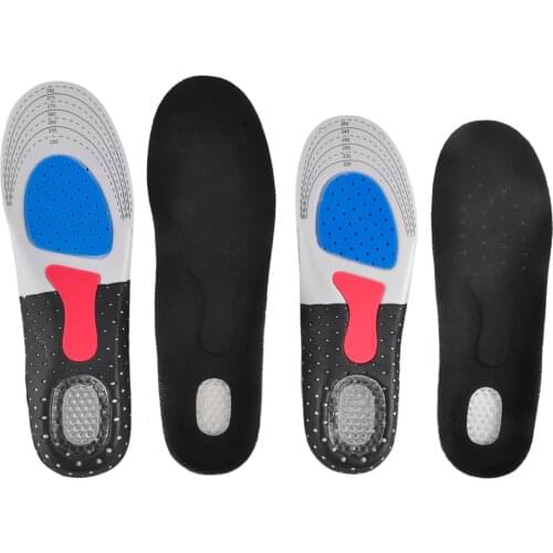 Unisex Orthotic Arch Support Shoe Pad Sport Running Gel Insoles Insert Cushion for Men Women