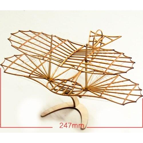 ELERC DIY Craft, Wood Furnishing Building Kits, Christmas Gift Present, Building Toys, Otto Lilienthal GliderFree Shipping