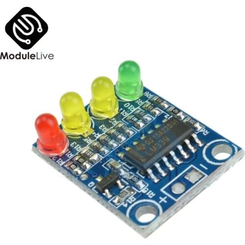 DC 12V Electric Quantity 4 Power Indicator Battery Detection Module Board For Arduino TOP