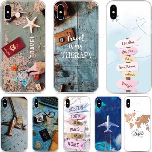 Custom Photo Cover World Map Travel Plane Cases For ASUS-ZenFone Max Pro M1 Rog Phone 2 6 5 5Z 4 Lite L1 Shot Plus M2 Phone Case