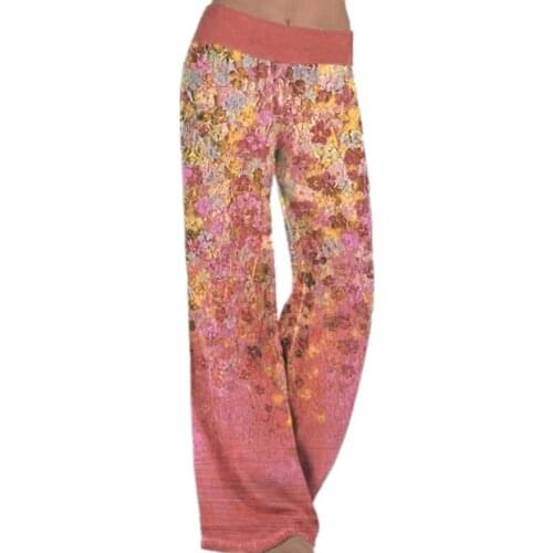 Plus Size Women Pants High Waist Long Straight Loose Casual Wide Leg Sport Lounge Pants Activewear Summer Trousers