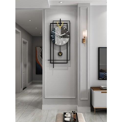 Luxury Silent Movement Wall Clock Living Room Frame Metal Create Digital Wall Clock Modern Design Reloj Para Home Decor BW50WC