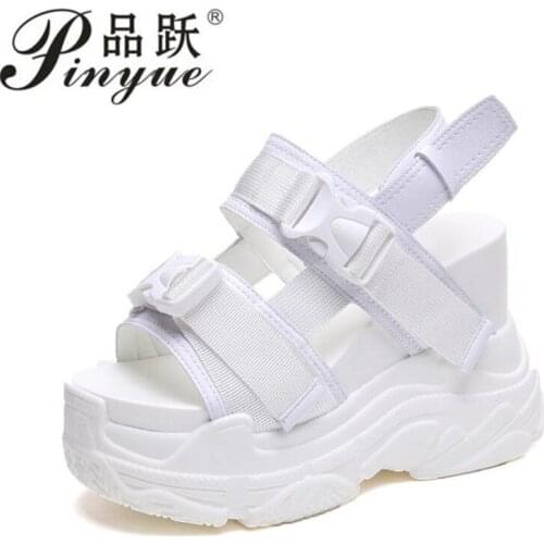 High Heeled Sandals Female Slides Shoes Thick Bottom Summer New Womens Shoes Wedge with Open Toe Platform Shoes