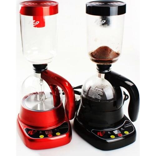 Small Size Siphon Coffee Maker Machine Electric Tea Coffee Siphon Pot Vacuum Making Glass Type Tea Boil Machine Filter Pot Set