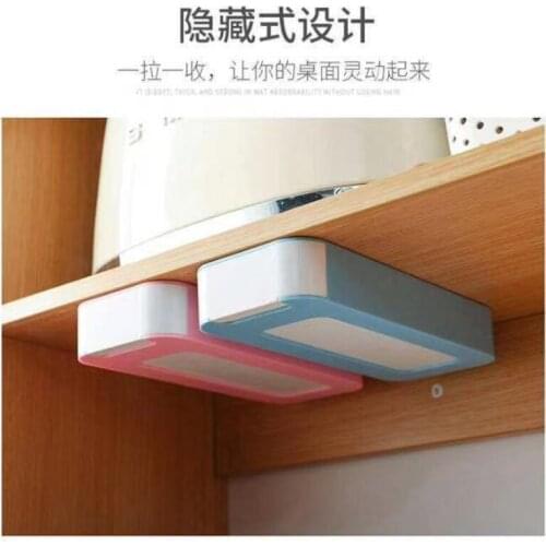 Hidden Under the table The tensile Receive a case desk stationery Small items Receive arrange storage box organizer office