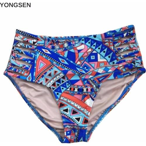 YONGSEN Women Sexy Swimwear 2020 Brazilian Bikini Bottoms Lady Push up Beach Swimsuit High Waist Beachwear