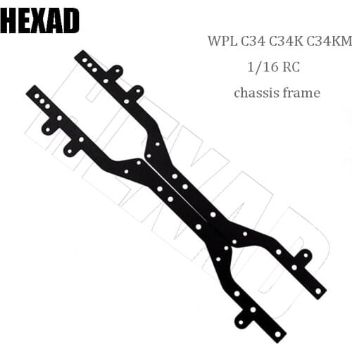 2 RC Car Metal Chassis Beam Replacement Parts Suitable For WPL C34 C34K C34KM 1/16 RC Car Spare Part Beam