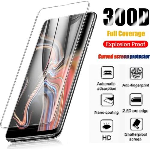 300D Tempered Glass For Samsung S21 Plus Ultra Note 20 Screen Protector S20 S10 S9 E Glass Note 8 9 10 Protect S 8 9 10 Film 5G