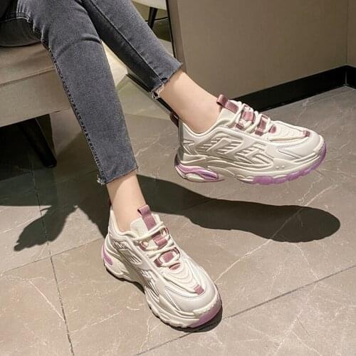 Autuspin Fashion Womens Casual Sneakers Leisure Vulcanize Shoes Vintage Platform Women Vulcanized Sneaker Classic Fitness Shoes