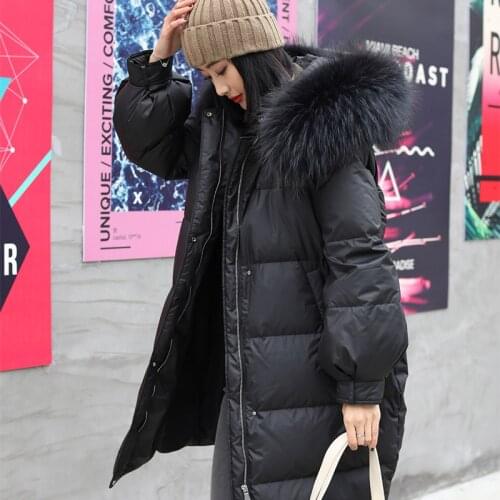 Womens black down jacket
